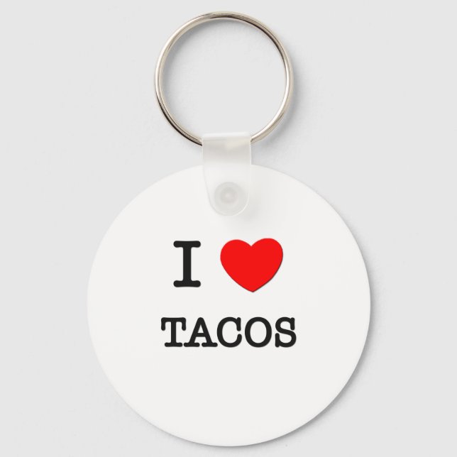 I Love Tacos Key Ring (Front)
