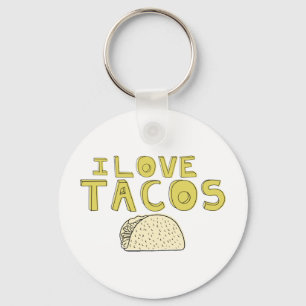 I LOVE TACOS KEY RING