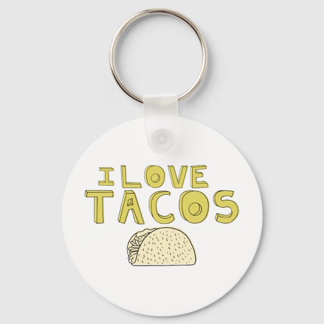 I LOVE TACOS KEY RING (Front)