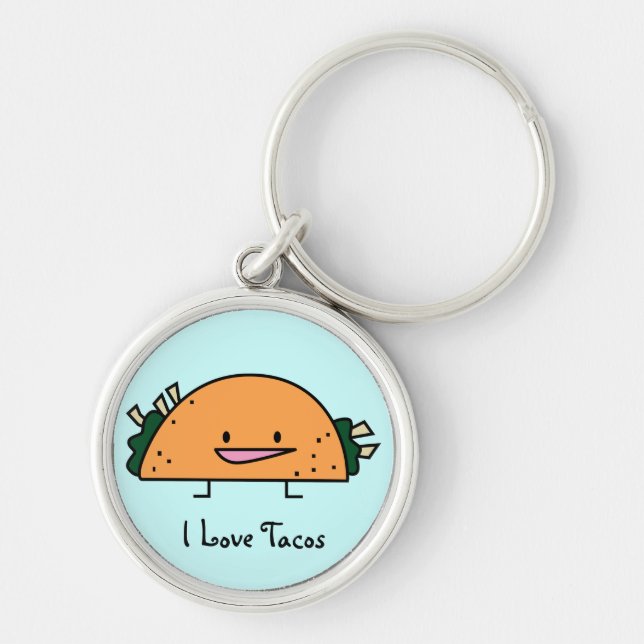 I Love Tacos Keychain (Front)
