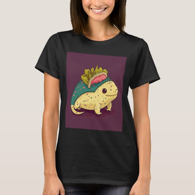 I Love Tacos Morphed Axolotl Taco   1 T-Shirt (Front)