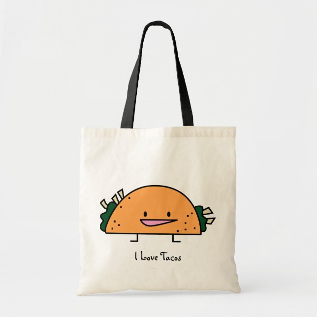 I Love Tacos Reusable Bag (Front)