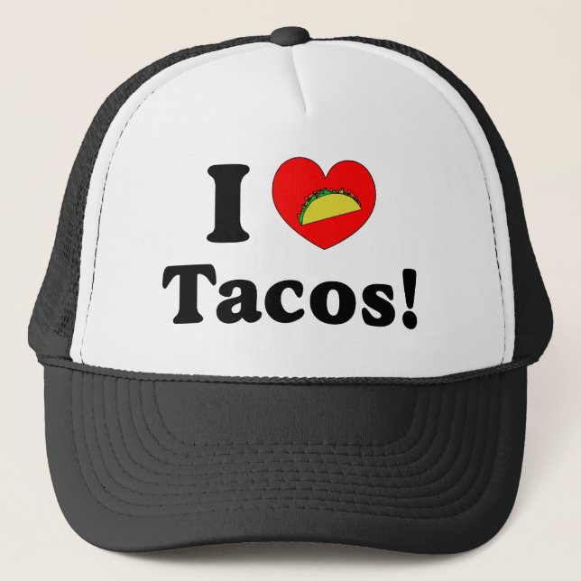 I Love Tacos Trucker Hat (Front)