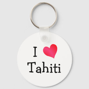 I Love Tahiti Key Ring