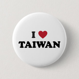 I Love Taiwan 6 Cm Round Badge