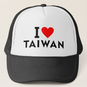 I love Taiwan country like heart travel tourism Trucker Hat