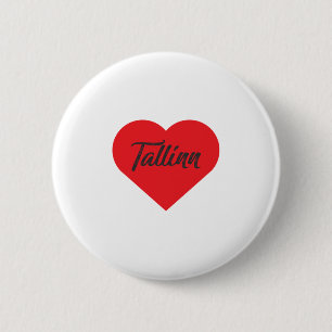 I Love Tallinn - Estonia 6 Cm Round Badge