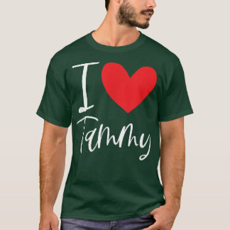 I Love Tammy Name Personalised Girl Woman BFF Frie T-Shirt