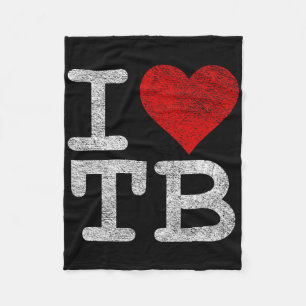 I Love Tampa Bay I Heart Tb Florida Football  Fleece Blanket