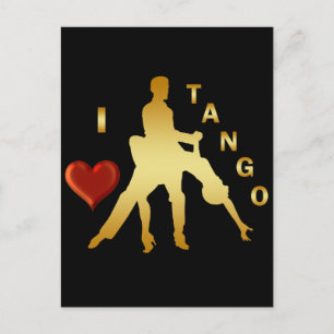 I LOVE TANGO POSTCARD