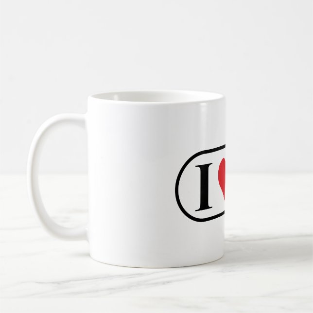 I Love tank cup (Left)