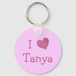 I Love Tanya Key Ring