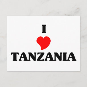 I Love Tanzania Postcard
