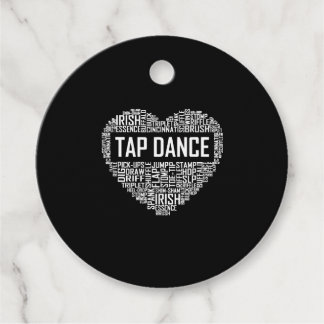I Love Tap Dance Dog Lover Dancer Gifts for Women Favour Tags