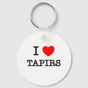 I Love TAPIRS Key Ring