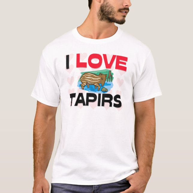 I Love Tapirs T-Shirt (Front)
