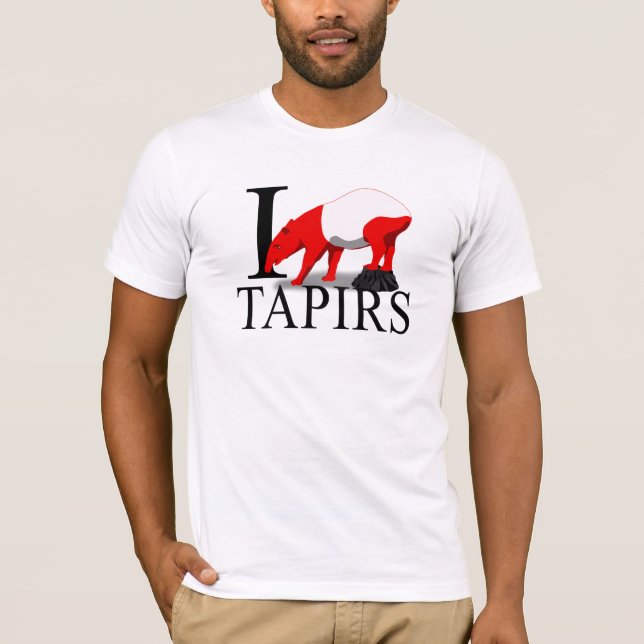 I Love Tapirs T-shirts (Front)