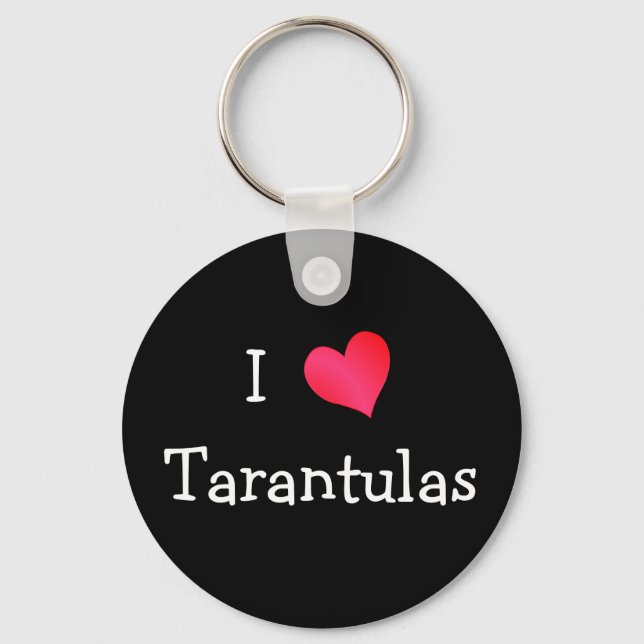 I Love Tarantulas Key Ring (Front)