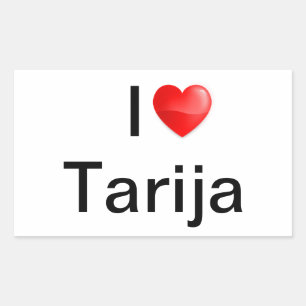 I love Tarija Rectangular Sticker