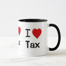 I Love Tax I Love Tax I Heart Tax Triple Sided