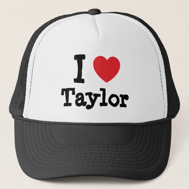 I love Taylor heart custom personalised Trucker Hat (Front)