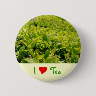 I Love Tea 6 Cm Round Badge