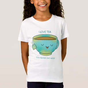 I Love Tea Both Herbal and Verbal Funny Tea Lover T-Shirt