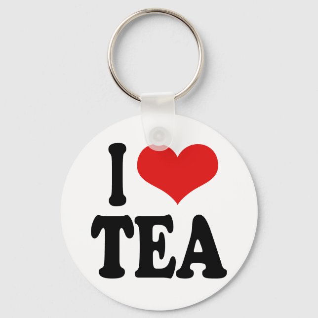I Love Tea Key Ring (Front)