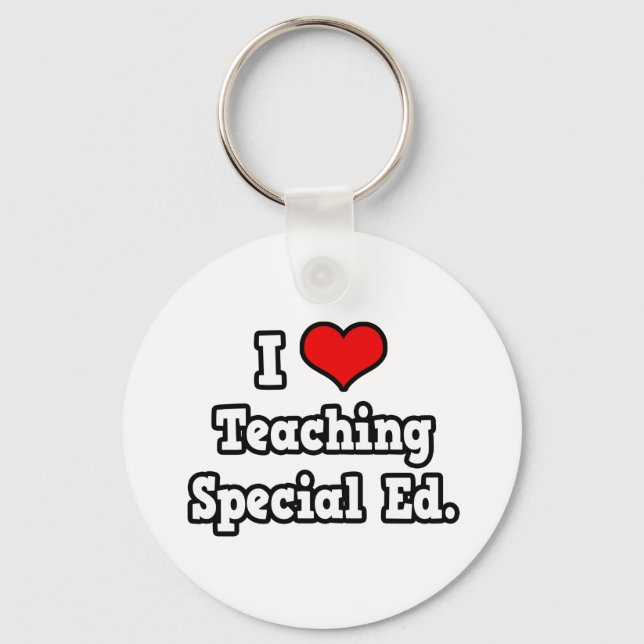 I Love Teaching Special Ed Key Ring (Front)