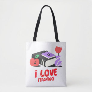 I Love Teaching Tote Bag