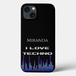 I love Techno iPhone 13 Case