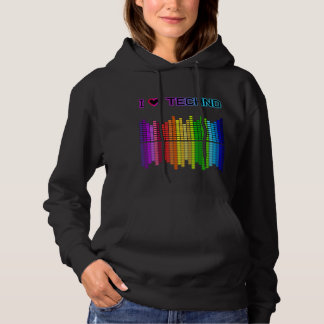 I Love Techno Hoodie