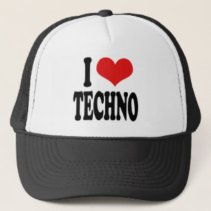 I Love Techno Trucker Hat