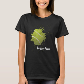 I Love Tennis Ball Club Tennis Player T-Shirt