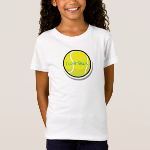 I Love Tennis Ball Sports Game Fun Kids T-Shirt
