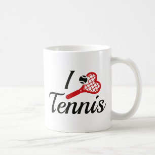 I Love Tennis Coffee Mug