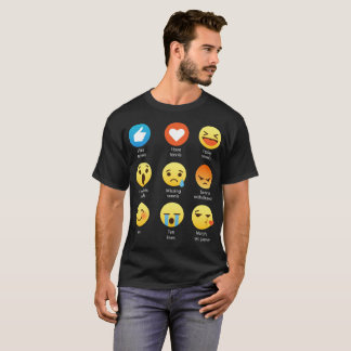 I Love Tennis Emoji Emoticon Graphic Tee Shirt