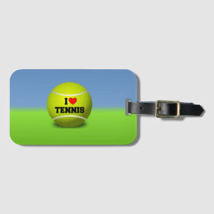 I Love Tennis Luggage Tag