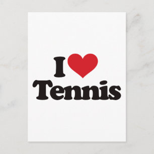 I Love Tennis Postcard