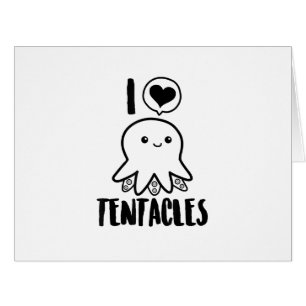 I Love Tentacles T-shirt Cute Octopus Tee