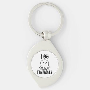 I Love Tentacles T-shirt Cute Octopus Tee Key Ring