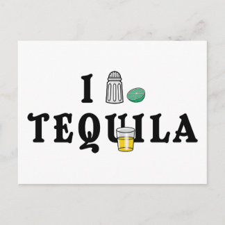 I Love Tequila Postcard