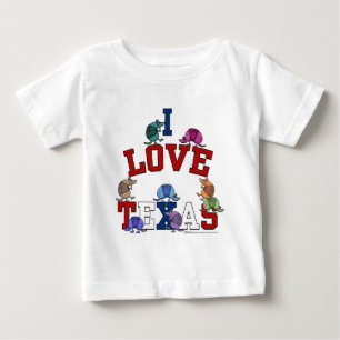 I Love Texas-Colourful Armadillos Baby T-Shirt