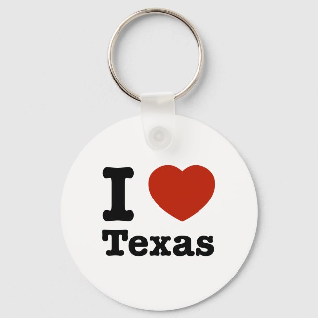 I Love texas Key Ring (Front)