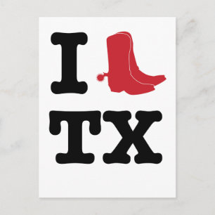 I love Texas Postcard