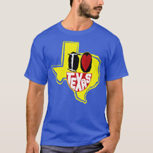 I Love Texas Smiling Happy Face T-Shirt