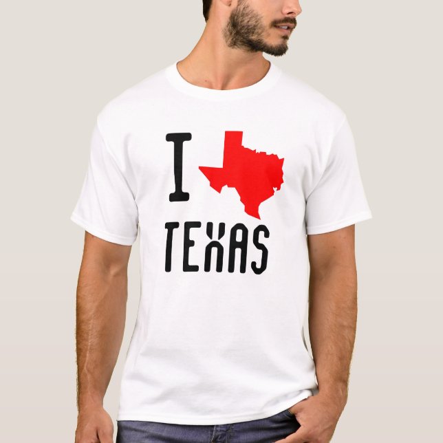 I Love Texas T-Shirt (Front)