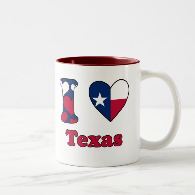 I love Texas Two-Tone Coffee Mug (Right)