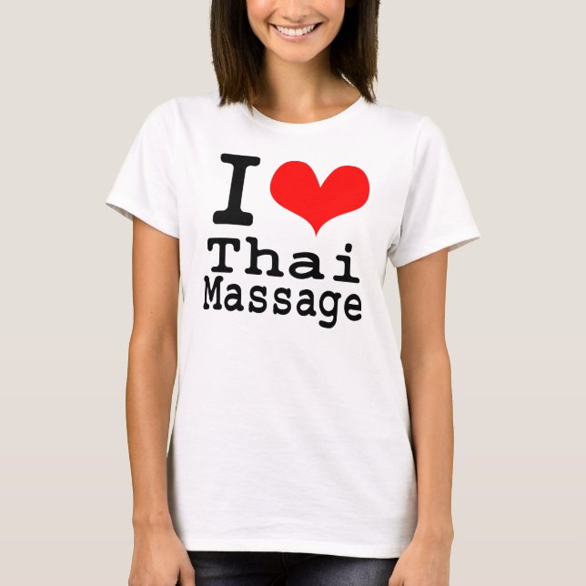 I Love Thai Massage T-Shirt (Front)