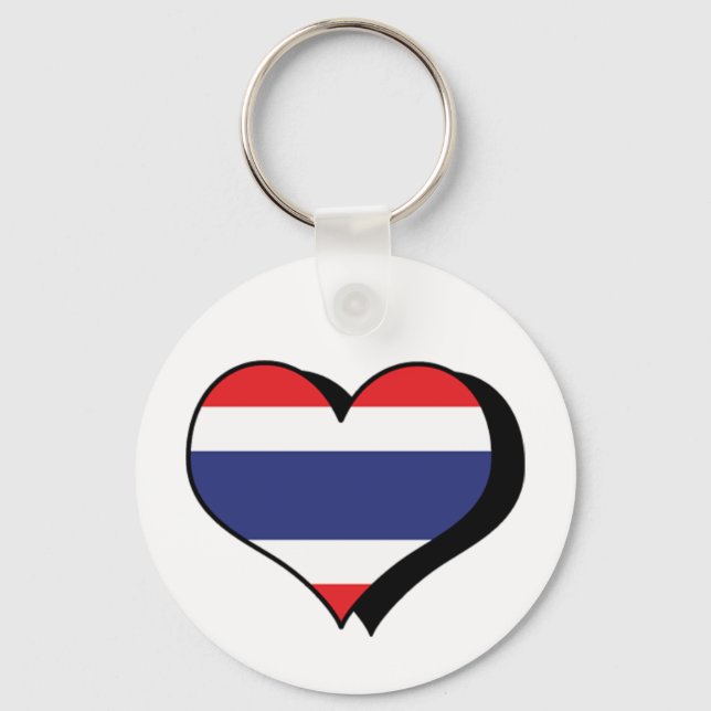 I Love Thailand Keychain (Front)